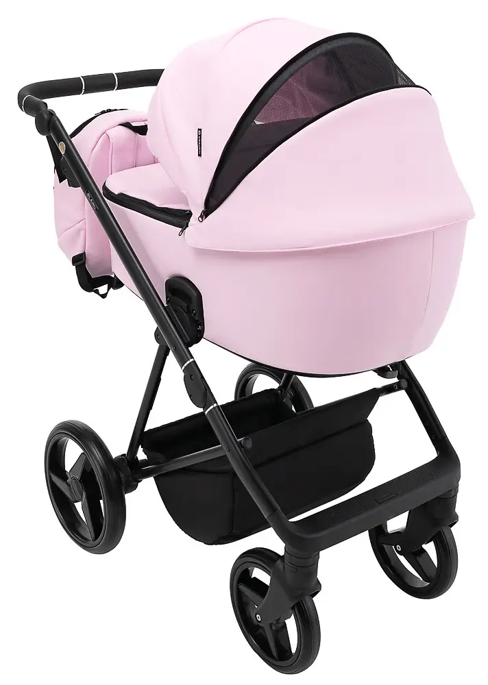 Детская коляска 2 в 1 Adamex Blanc Eco SA-16 розовый